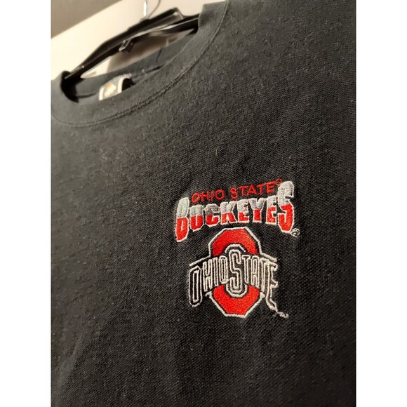 90s Vintage Ohio State Buckeyes Sz 2X Black Short Sleeve Made In USA T Shirt - Picture 3 of 13